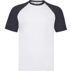 Fruit Of The Loom Mens Valueweight Short Sleeve Baseball T-Shirt
