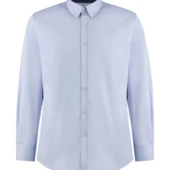 Kustom Kit Tailored Fit Long Sleeve Premium Contrast Oxford Button Down Collar Shirt -Sol's Clothing Store 706a3785ceffe997fba58eeb961c729e3a992cb58c9264d3d3fbe69418f5bdbd