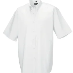 Russell Collection Mens Short Sleeve Classic Oxford Shirt -Sol's Clothing Store 72e41aa7a9a283bfc17fdf46f23784809ee34c3cc275cca126b96362c126c027