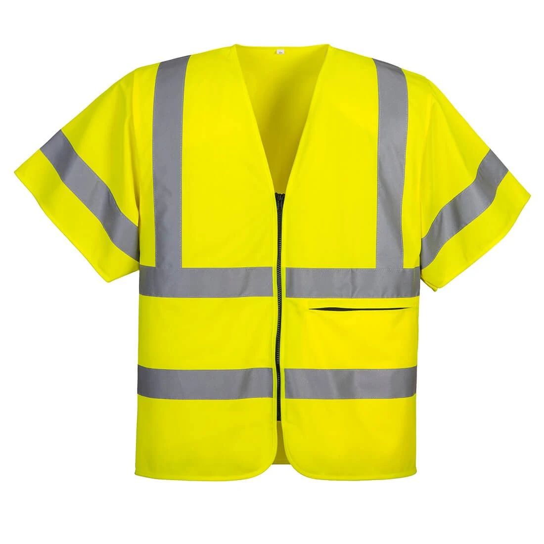 Portwest Hi-Vis Band And Brace Zip Vest S/S 1 Portwest Hi-Vis Band And Brace Zip Vest S/S