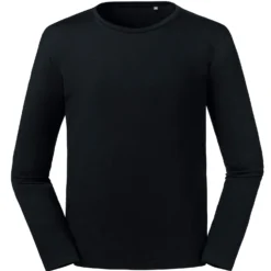 Russell Pure Organic Mens Long Sleeve T
