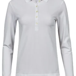 Tee Jays Ladies' Luxury Long Sleeve Stretch Polo -Sol's Clothing Store 7754d05a07c018969354cbb401614881b3b0d0c84bf39f27c34db0c570ed08d1