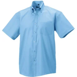 Russell Collection Mens Short Sleeve Classic Ultimate Non-Iron Shirt