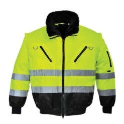 Portwest Hi-Vis 3-in-1 Contrast Pilot Jacket -Sol's Clothing Store 803d43baf38711cb921c1fbec90e63c42aca296f41272a98a01bd018dc55775f