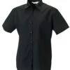 Russell Collection Ladies' Short Sleeve Classic Polycotton Poplin Shirt