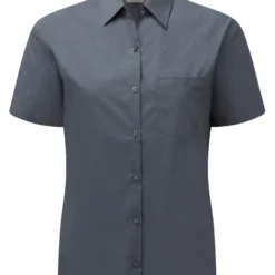 Russell Collection Ladies' Short Sleeve Classic Polycotton Poplin Shirt -Sol's Clothing Store 840429c2e316267c865647a932b06481b552383d829dc53d979fe46e5b29c15f