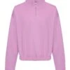 Just Hoods Awdis Ladies Cropped 14 Zip Sweatshirt