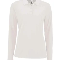 SOL'S Sols Ladies Perfect Long Sleeve Piqué Polo Shirt -Sol's Clothing Store 870b4133e10a59aac3206d89173f391e1728897018f60d6f8390113e05248a45
