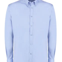 Kustom Kit Slim Fit Long Sleeve Non IronTwill Shirt