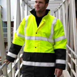 Result Safe-Guard Motorway 2-Tone Safety Coat -Sol's Clothing Store 9542a3780ba68a13b7f2a21937a0d2dd8f0a0bb25e8f26657015e20d41c33378