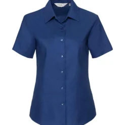 Russell Collection Ladies' Short Sleeve Tailored Oxford Shirt -Sol's Clothing Store 95da1a01b0dbb519baa3461f79cd69741e788be0eb857a35c5b89232461d4e09