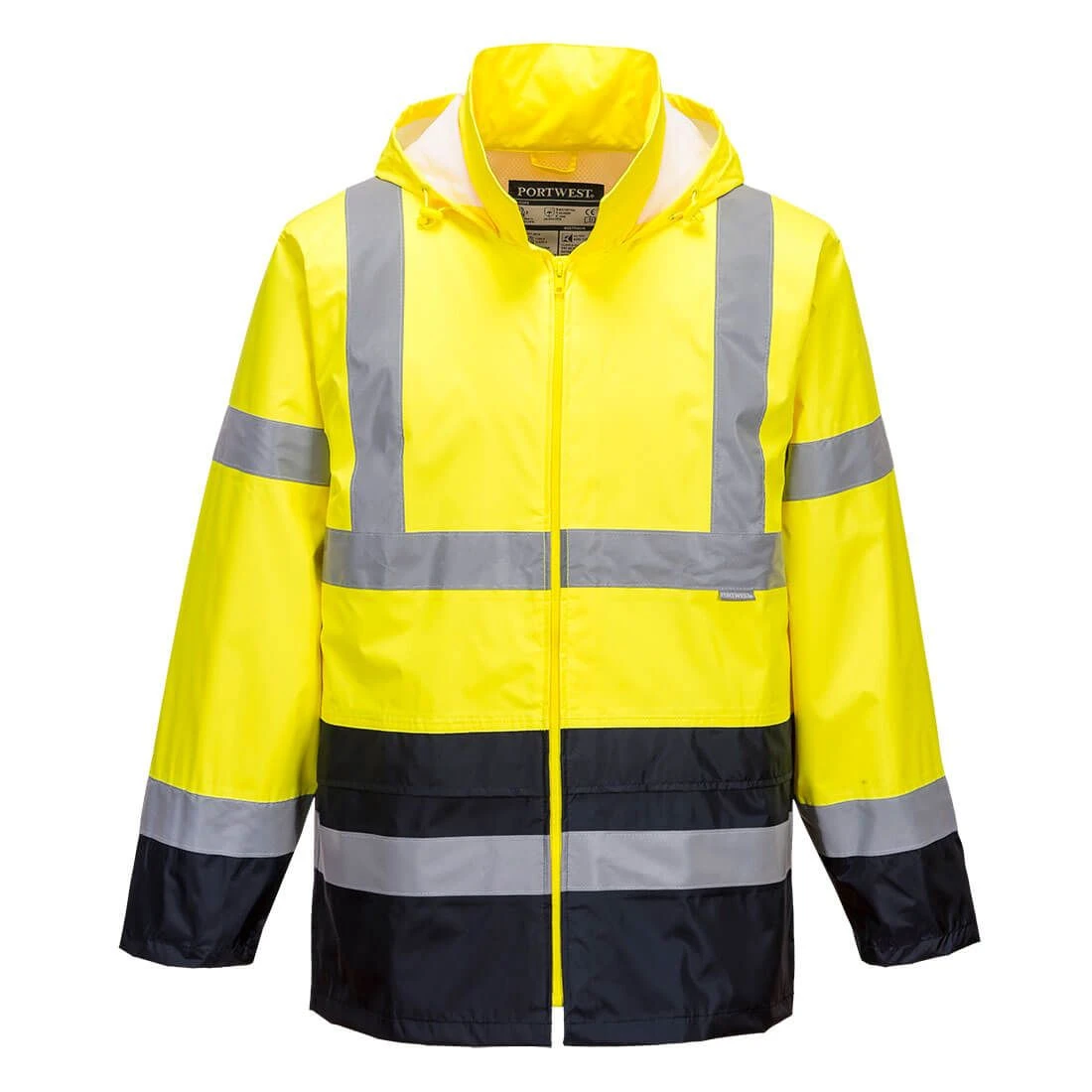 Portwest Hi-Vis Contrast Classic Rain Jacket 2 Portwest Hi-Vis Contrast Classic Rain Jacket - Image 2