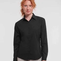 Russell Collection Ladies' Long Sleeve Classic Polycotton Poplin Shirt -Sol's Clothing Store 9a3a2843eedb6230ad55c97f60d97c2c88d4f45d2769db465b725a3976cd3d3a