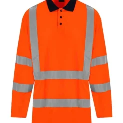 Pro RTX High Visibility Long Sleeve Polo Shirt