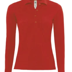 B&C Safran Pure Womens Long Sleeve Polo
