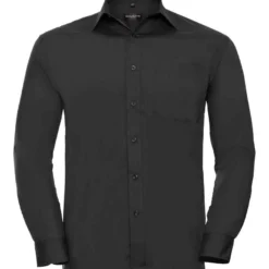 Russell Collection Mens Long Sleeve Classic Polycotton Poplin Shirt -Sol's Clothing Store a7d7b4b555ff711f0e5feb800c8cb6047453710856977b0ea7378eee1dbd92c1