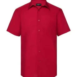 Russell Collection Mens Short Sleeve Tailored Polycotton Poplin Shirt -Sol's Clothing Store aa5771f578a7b6f2b5923503b57e2efd735eb2cad67acb738ef7bdca1f646a79