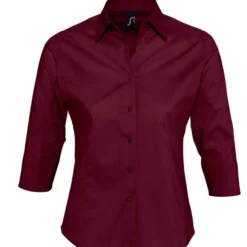 SOL'S Sols Ladies Effect 34 Sleeve Fitted Shirt -Sol's Clothing Store abf88ba56e21f1174d2670989f546a147e434ba4ad7c268b8ac29e2143a332e8