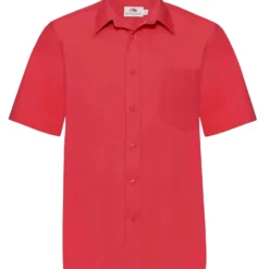 Fruit Of The Loom Mens Short Sleeve Poplin Shirt -Sol's Clothing Store acc1facf2d47242eada0f1116e130a8e12997f8797f5dc18d10f66637c244d6d
