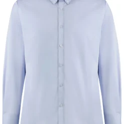 Kustom Kit Tailored Fit Long Sleeve Premium Contrast Oxford Button Down Collar Shirt