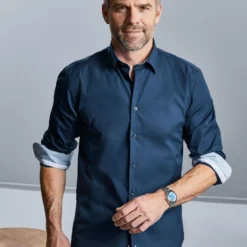 Russell Collection Mens Long Sleeve Tailored Contrast Ultimate Stretch Shirt 7 Russell Collection Mens Long Sleeve Tailored Contrast Ultimate Stretch Shirt -Sol's Clothing Store b4440c13a303d6335c168de8ba4e250ac2bd0d07384641353f79d1600be57264