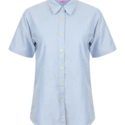 Henbury Ladies Short Sleeve Classic Oxford Shirt -Sol's Clothing Store b541a177de026ea3b6d1f707cf79c411d43962b84577fb1cc5aa59d02b818d81