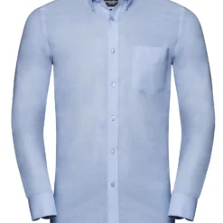 Russell Collection Mens Long Sleeve Tailored Button-Down Oxford Shirt -Sol's Clothing Store b5d08ea109a1b24c012a26d674a9fd3080c7680b8dc605527a6673ea885d22ee