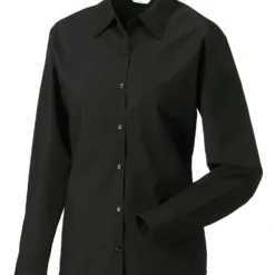 Russell Collection Ladies' Long Sleeve Classic Polycotton Poplin Shirt
