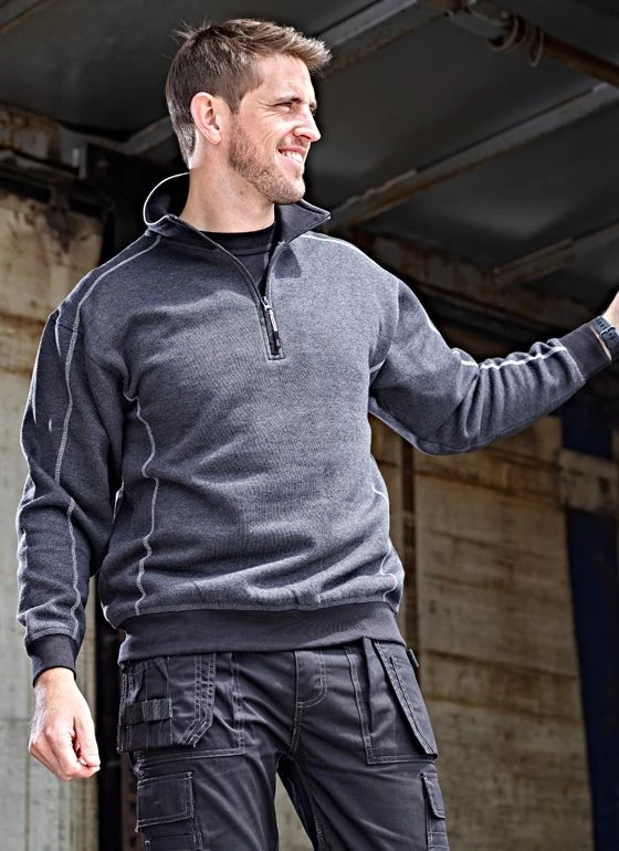 ØRN Crane 14 Zip Sweatshirt 3 ØRN Crane 14 Zip Sweatshirt - Image 3