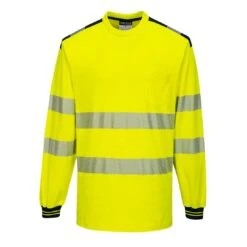Portwest PW3 Hi-Vis Cotton Comfort T-Shirt L/S