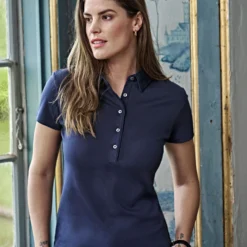 Tee Jays Ladies' Pima Cotton Polo -Sol's Clothing Store b982e8c7742514f8abbe0b168dcce63f93c841540eacc3675db262c16610c965