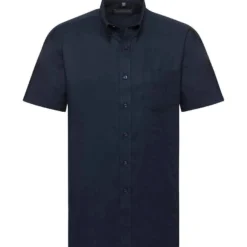 Russell Collection Mens Short Sleeve Classic Oxford Shirt -Sol's Clothing Store bb74a6301ab1317e16ca7bfbf94421f53ed5d7d5fa09839d7adb69e7a078ccc7