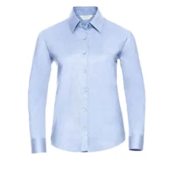 Russell Collection Ladies' Long Sleeve Tailored Oxford Shirt -Sol's Clothing Store bcb194856b39f3bda21534442595238bafe61c74ff62da0aa74e38a67419629b