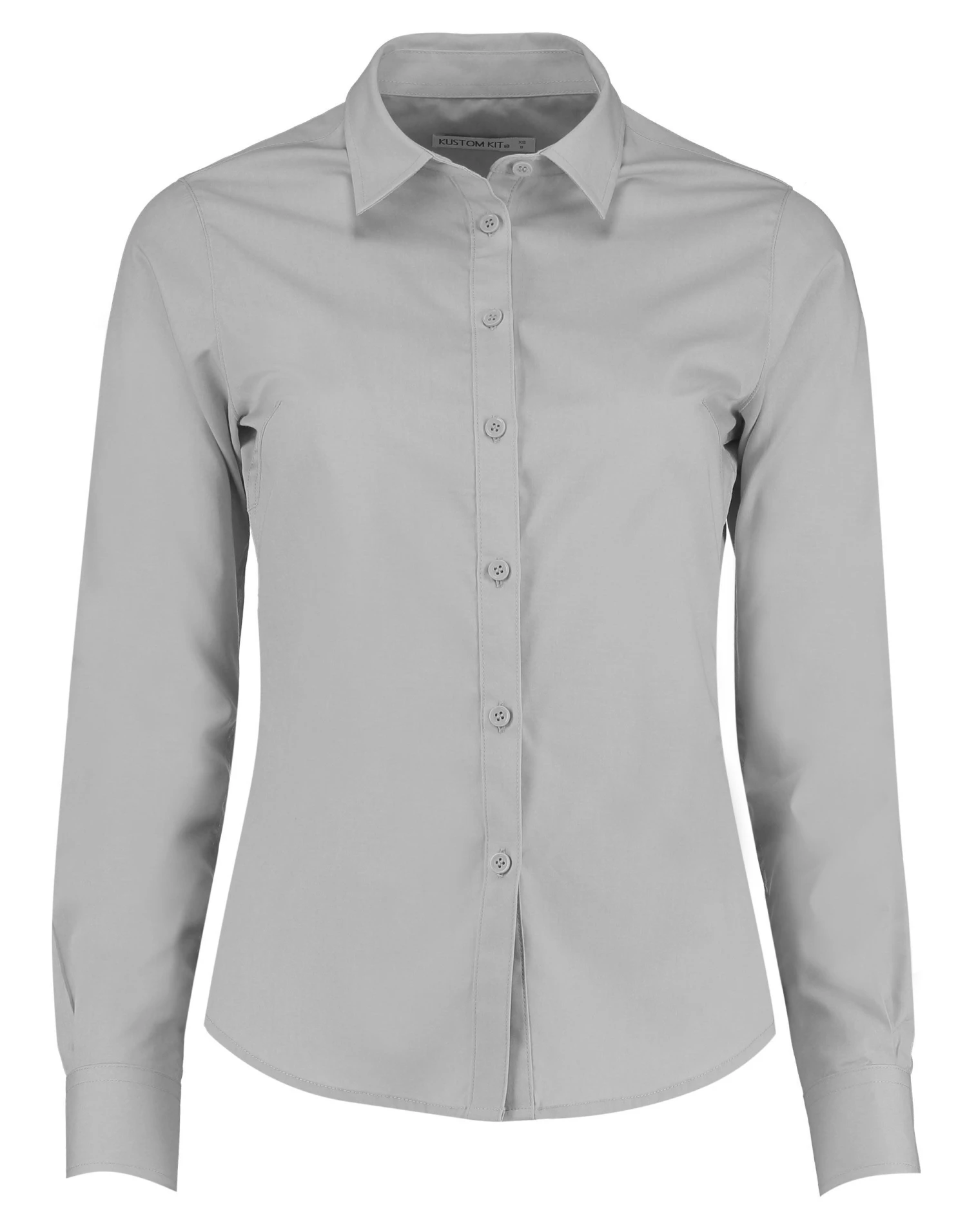 Kustom Kit Tailored Long Sleeve Poplin Shirt 9 Kustom Kit Tailored Long Sleeve Poplin Shirt - Image 9