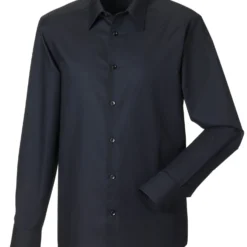 Russell Collection Mens Long Sleeve Tailored Oxford Shirt