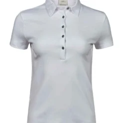 Tee Jays Ladies' Pima Cotton Polo -Sol's Clothing Store c7d8a3e3e9802bfdbf23319565223f95b72b80fe143144505426ad476053bce5