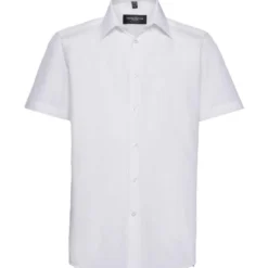 Russell Collection Mens Short Sleeve Tailored Polycotton Poplin Shirt -Sol's Clothing Store c8743aefc5175113fc31c88bd8b4d09220d3abd201135e2af7c11ac3dbee5b8f