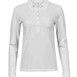 Tee Jays Ladies' Luxury Long Sleeve Stretch Polo -Sol's Clothing Store ca22501dfb1b0870702acad18ec34256ac9910fdd1f43d2c457e06108a4ac0cd
