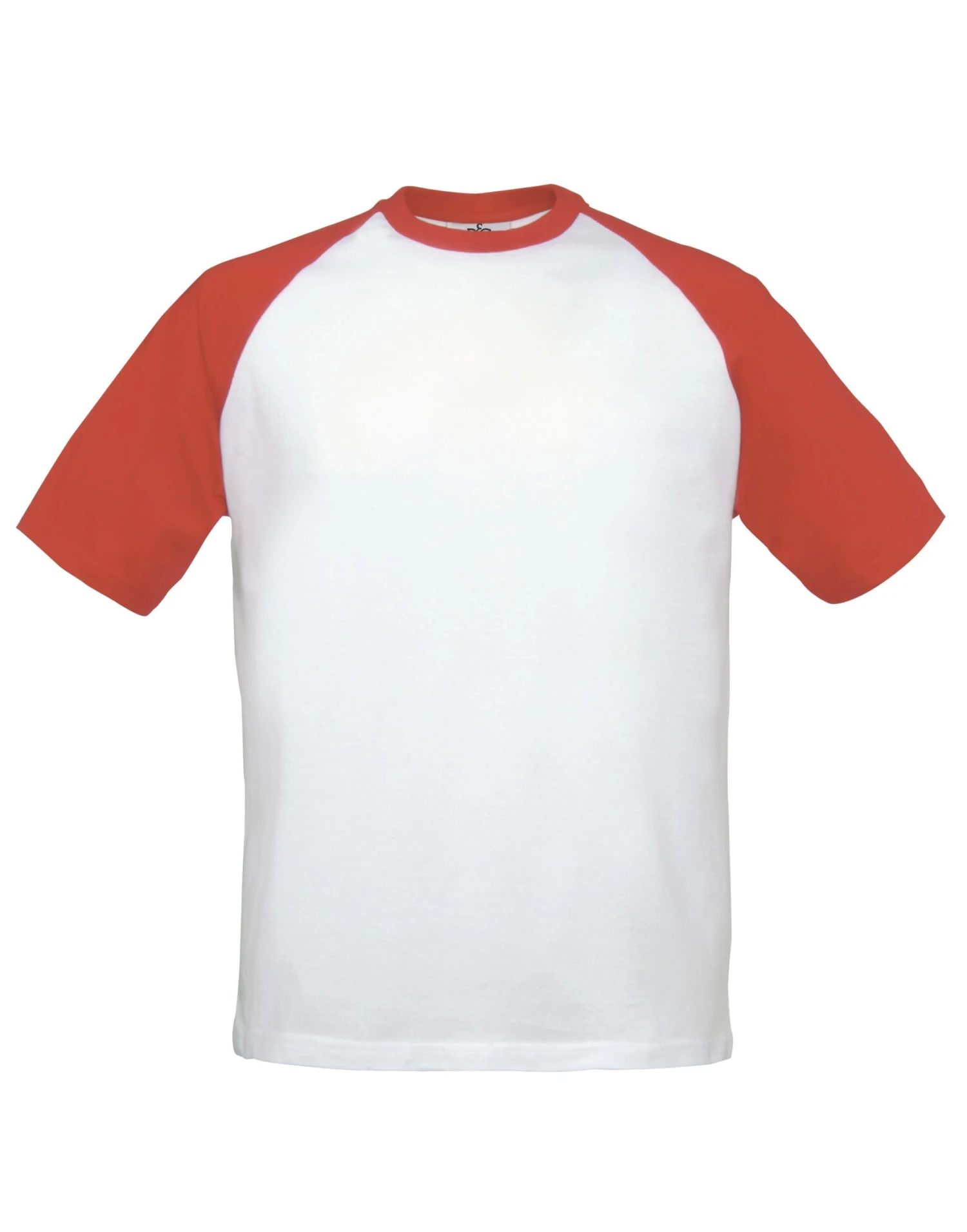 B&C Mens Short Sleeve Baseball Tee 3 B&C Mens Short Sleeve Baseball Tee - Image 3