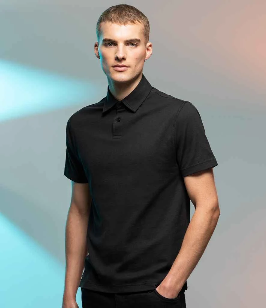 SF Men Stretch Piqué Polo Shirt 2 SF Men Stretch Piqué Polo Shirt - Image 2