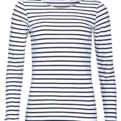 SOL'S Sols Ladies Marine Long Sleeve Striped T Shirt