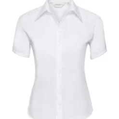 Russell Collection Ladies' Short Sleeve Tailored Ultimate Non-Iron Shirt -Sol's Clothing Store d6d653e70aa2737c3ed0bf91dd0d487ef0ddcda096b7670d357b1473b98411ce