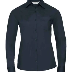 Russell Collection Ladies' Long Sleeve Classic Polycotton Poplin Shirt -Sol's Clothing Store d7103ac9a79ef31070b9895a9a520fa3ee5417041efedd7b6004725c0bf97e85