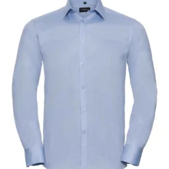 Russell Collection Mens Long Sleeve Tailored Herringbone Shirt -Sol's Clothing Store d7c31a85f6df71cc10c48debaff7d4fe87483d7f2be2e14c9060b0c7c7216b85