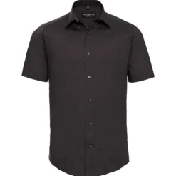 Russell Collection Mens Short Sleeve Fitted Stretch Shirt -Sol's Clothing Store d7d4b83a1047e970038d1227a909c580db08863da46d9809a972241e68b8af31