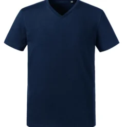Russell Pure Organic Mens V-Neck T