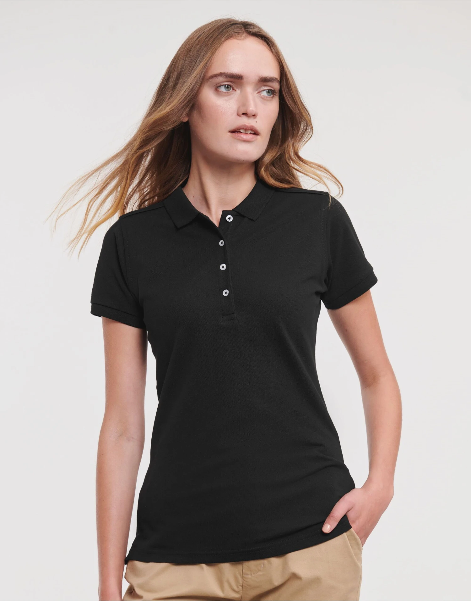 Russell Ladies' Fitted Stretch Polo 5 Russell Ladies' Fitted Stretch Polo - Image 5