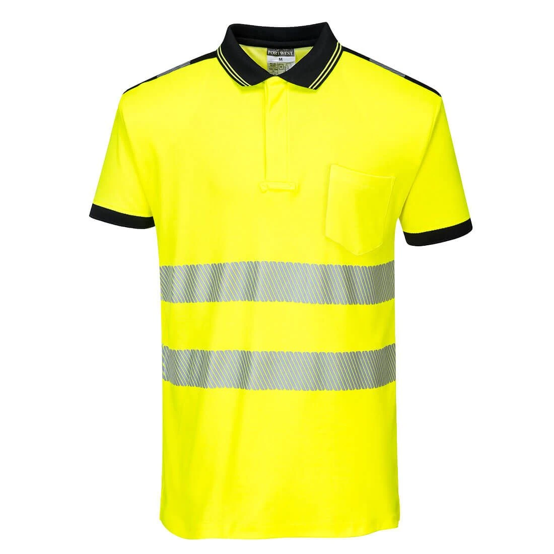 Portwest PW3 Hi-Vis Cotton Comfort Polo Shirt S/S 3 Portwest PW3 Hi-Vis Cotton Comfort Polo Shirt S/S - Image 3