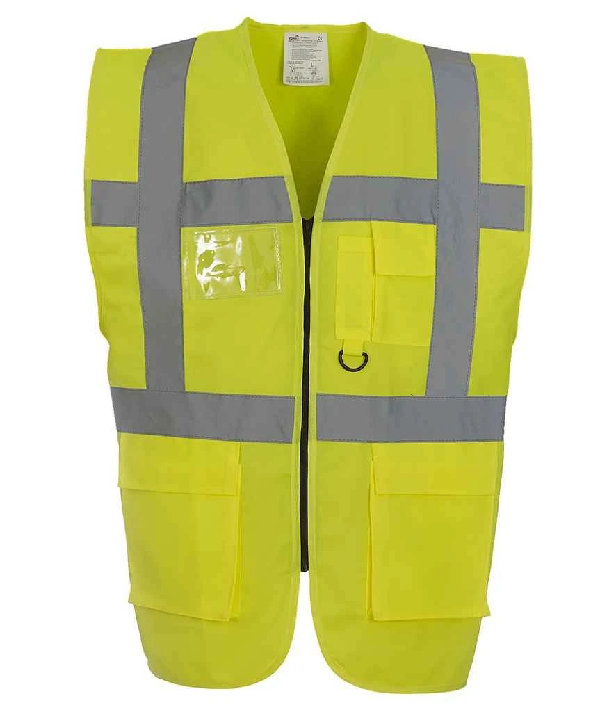Yoko Hi-Vis Executive Waistcoat 4 Yoko Hi-Vis Executive Waistcoat - Image 4