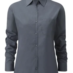 Russell Collection Ladies' Long Sleeve Classic Polycotton Poplin Shirt -Sol's Clothing Store ef3ee558590d0590c61aac66caa3aac92cb868113d3d6b626fd68a90af6525ca